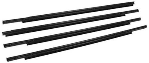 JOVERI 4 burletes de Goma for Puertas y Ventanas de Coche, for Mitsubishi, for Outlander 2007-2012, Tira de Sellado a presión Impermeable Junta de Goma para Puerta de automóvil(Black Outer)