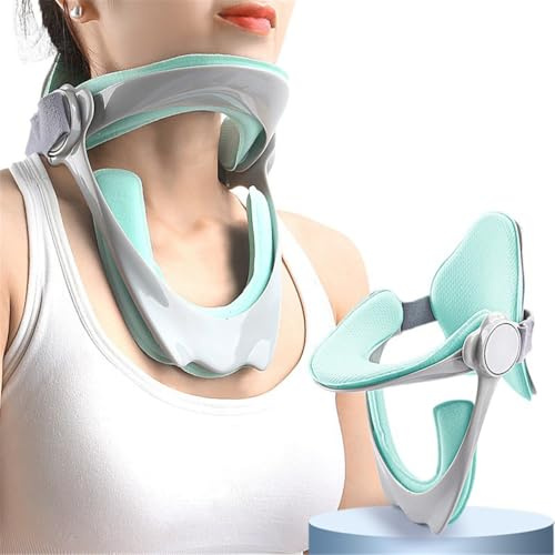 KimDaro 360°Verstellbare Nackenstütze für Haltungskorrektur, Weiche Nackenstrecke Orthotische Korrektur, für vordere Kopfhaltungskorrektur, Zervikale Wirbelsäule Druckentlastung
