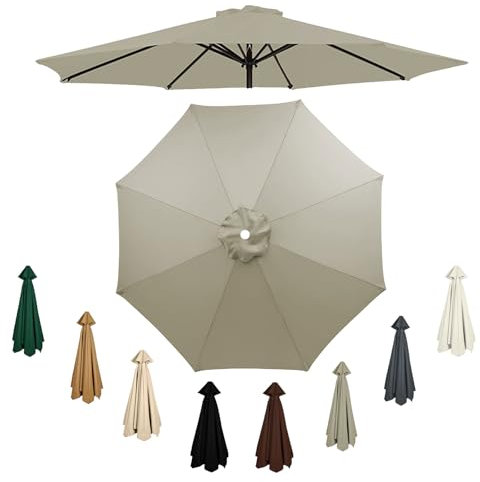4.0m replacement parasol canopy cantilever 8 Arms large parasol cover for garden umbrella