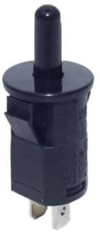 125-250V Tür Kühlschrank Licht Kleiderschrank Öffnen Drücken Sie Taste Schalter Schwarz(14mm)