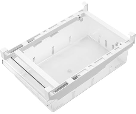 Alide Fridge Drawer, Extendable Fridge Organiser Drawer, Transparent Sliding Shelf for 30-44 cm fridge partitions