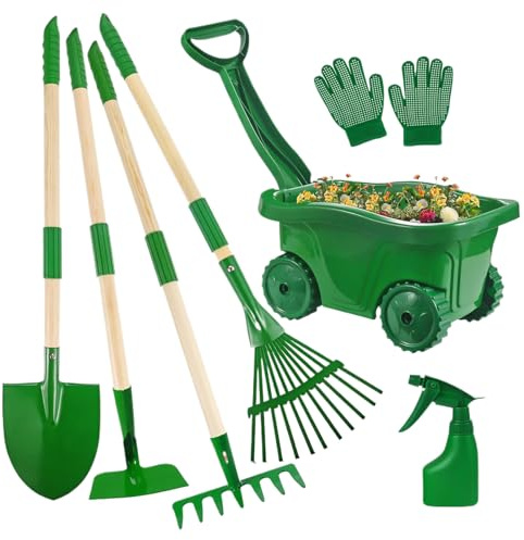 Equipo de Juego Infantil al Aire Libre | Diseño ergonómico y Divertido | Herramientas de Jardinería para Niños,para Patio Trasero, Playa, Pascua, cumpleaños, Navidad, Año Nuevo, niños y niñas