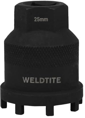 WELDTITE 8 Notch BB Lockring Remover, 25mm Socket, 1/2 Drive
