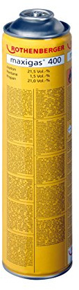 Rothenberger Maxigas 400 Gaskartusche, 600ml, 7/16-EU, Sprachversion B