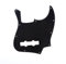 Musiclily 10 Löcher J Bass Pickguard JB Schlagbrett für Fender American/Mexican Standard Jazz Bass,3 lagig Schwarz