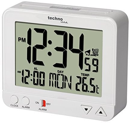 Funkwecker WT 195 mit Innentemperaturanzeige und Nachtlich