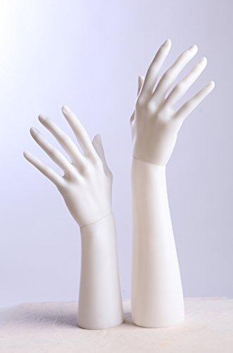 Eurotondisplay TonHan D3/4 Weiß Weibliche Deko-Hände. Weiß Hände Schaufenster schick modern zwei