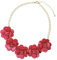 Bocar, Collana Girocollo con Fiori, per Donne e Materiale Non Metallico, Colore: Rose, cod.(NK-10281-rose)
