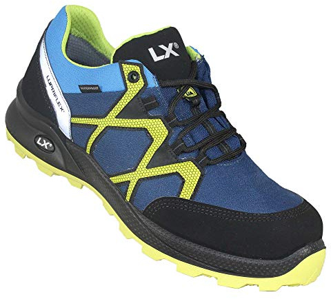 Lupriflex 1 Paar Rapid Mid Wasserdichter Sicherheitshalbschuh, Superleicht, S3, Schuhweite 11,5 Blau/Gelb Größe 41