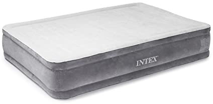 Intex Comfort Plush Mid Rise Dura-Beam Airbed with Internal Electric Pump, Bed Height 13