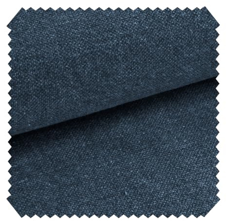 novely® REVELLO Abverkauf | Deko & Möbelstoff mit Baumwolle | 25 Azurblau | Premium-Qualität | Leichter & atmungsaktiver Polsterstoff | Ideal für Vorhänge, Architekturprojekte & visuelle Inszenierungen