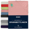 Dreamzie - Spannbettlaken 100x200cm - Baumwolle Oeko Tex Zertifiziert - Rosa - 100% Jersey Spannbetttuch 100x200