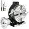 Mophorn Mesa de Trabajo Rotativa Horizontal y Vertical, 200mm Mesa Giratoria para Fresadoras con 4 Ranuras, 105 y 40 mm Fresadora de Mesa de Trabajo Rotativa para Perforar, Fresar o Cortar en Taller