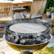 Durandal Grillmatte für Gasgrill - Grillplatte - Grillfolie für Gasgrill & Holzkohlegrills mit Antihaftbeschichtung - BBQ Grillmatten für Holzkohle - Wiederverwendbare - Grill Zubehör (Rund)