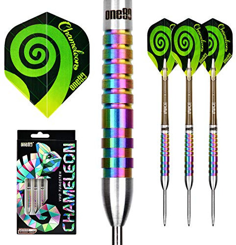 ONE80 90% Tungsten Steel Tip Darts Sets Chameleon, Night Hunter Professional Darts Set