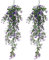 JINXM 2 Pièces Lierre Artificielle Plantes Guirlande Vigne Faux Plastique Feuilles pour Décoration de Maison ou de Bureau（Mauve）