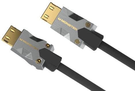 Monster Cable HDMI M1000 de 1,5 m, HDMI 2.0, cable HDMI 4K, alta velocidad 22,5 Gbps, HDR, conectores dorados de 24 K, compatible con consolas de juegos, portátiles