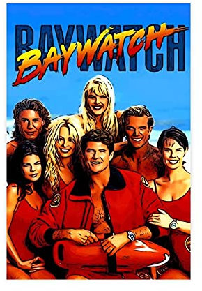 Klassisches Vintage-Filmposter der Baywatch-Serie, Retro-Filmposter, Wandkunst, Dekordruck, Bild Gemälde für Wohnzimmer, Schlafzimmer, Dekoration, ungerahmt: 30 x 45 cm