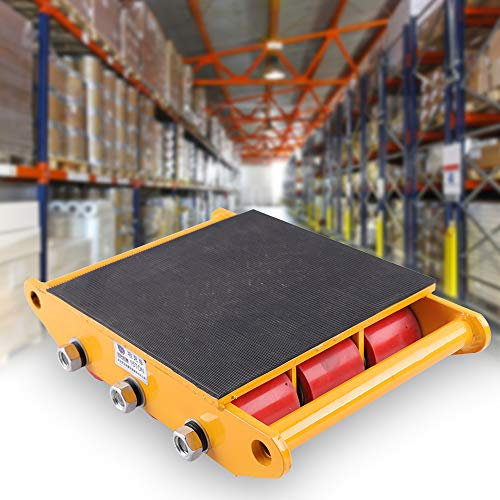 Schwerlastrolle Gelb Industrie Maschinen Mover 15 Ton Transportrollen Industrieroller Panzerrollen Roller 360 ° Drehung 15T/33,000 lbs