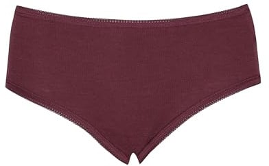 Dilling Midi Slip aus 100% natürlicher Merinowolle für Damen Bordeaux 40