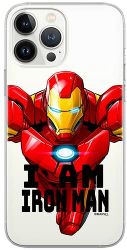 ERT GROUP mobile phone case for Apple Iphone 11 PRO original and officially Licensed Marvel pattern Iron Man 029 optimally adapted to the shape of the mobile phone, partially transparent