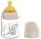 nip Cherry Biberon à col large en verre, avec tétine en caoutchouc naturel, anti-colique, taille S, dès la naissance, 120 ml, marron