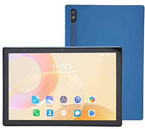 PUSOKEI 10in HD Tablet,6GB RAM 256GB ROM 5G WiFi,Octa Core,Dual SIM Dual Standby Dual Camera,Mobile Calling Tablet for Gaming Office,Blue (Blue)