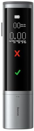 Baseus Car Mount SafeJourney Pro Series Alcohol breathalyser in Aluminium case 470 mAh Gray (CRCX060014)