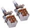 2 Pcs Push Pull Guitar Pots, B500K Audio Taper Long Split Shaft Potentiometers for Electric Guitar Bass Volume/Tone Controls