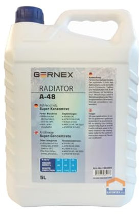 GERNEX Radiator A-48 Kühlerfrostschutz Konzentrat blau/grün 5 Liter