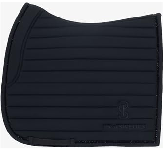 PS of Sweden 2024 Streifen Dressur Sattel Pad 1110-088 - Black Saddle Pad Size - Full