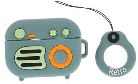 KICHOUSE Vintage Radio Form Kopfhörer Fall Ohrhörer Abdeckung Für Silikon Material Kompakte Schutzhülle