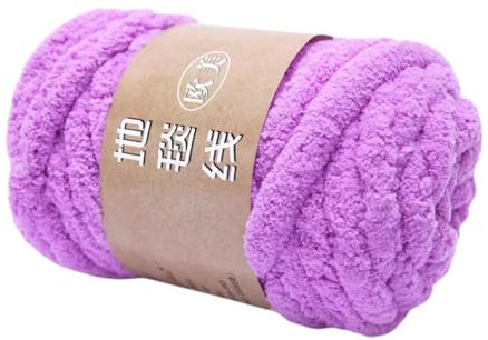 Filato di ciniglia grossa da 250 g, filato di ciniglia grossa multicolore, per uncinetto, lavabile, morbido filato di poliestere grosso, 20 m, per progetti fai da te, borse, cappelli, coperte,