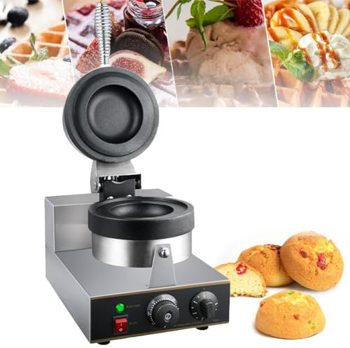 QUTBAG Macchina Hamburger elettrica Hamburger con Ghiaccio da 1200 W, Macchina per Waffle Commerciale per Hamburger con Controllo della Temperatura di 50-300 ℃, pressa Hamburger Manuale
