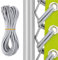 OFFCUP Cordones de Repuesto Jardín, 4pcs Cuerdas Elásticas para Tumbona de Jardín, Cuerdas Elásticas Repuesto para Sillas, para Sillas de Playa, Hamacas -Gris (2 x 2.45m + 2 x 1.45m)