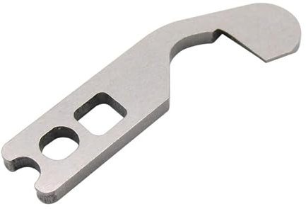 QIUMING Obermesser Und Untermesser für Elna 664 Nähmaschine Nähmaschinenmesser Nähmaschinenzubehör Overlockmesser für W6 N 454D Overlock mit Privileg 788011007 788013009 (Obermesser)