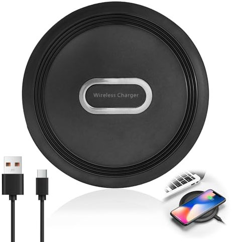 Chargeur sans fil 15 W - Charge rapide inductive - Compatible avec Google Pixel, Samsung Galaxy, iPhone - Design intelligent - Charge sûre