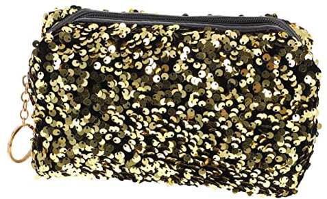 CRILSTYLEO Kosmetiktasche Quadratisch Mit Pailletten Für Damen Große Kapazität Make-up-Aufbewahrungstasche Tragbar Für Reisen Und Heimgebrauch Für Hautpflegeprodukte Und Kosmetik