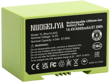 Ersatz Für i7 Li-ion Akku für iRobot Roomba 7150 7550 3150 3550 4150 4552 i4 i4+ i3 i3+ i7158 i7550 i755020 4624864 ABL-D1 Staubsauger 14.4V 4000mAh Ersatzakku