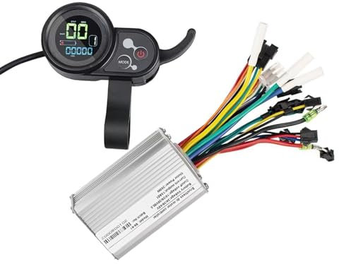 Kunray Electric Brushless Motor Controller 24V 36V 48V Ebike Controller DC Motor Controller and Throttle 350W E Bike Controller 36V mit LCD Intelligentes Panel für Elektroroller (S887 LCD Display Kit)