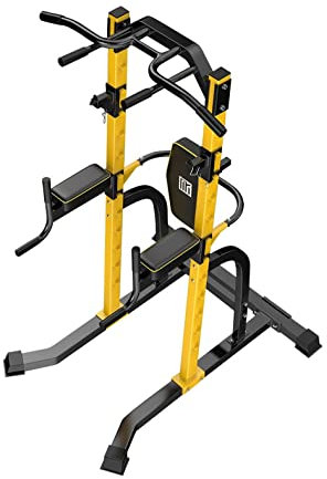 HAKENO Power Tower Dip Station Klimmzugstange für Krafttrainingsgeräte für das Heim-Fitnessstudio in der Größe verstellbar. Ladekapazität bis zu 300KG