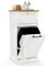 COSTWAY Meuble Salle de Bain avec Tiroir, Meuble Linge Placard 38L, Panier à Linge Amovible, Porte Basculante, Placard Rangement pour Salle de Bain, Buanderie, 40 x 37 x 82 cm (Blanc)