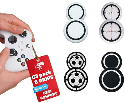 8 Grips Ps5 | Thumbstick Ps5 | Grips Mando Ps5 | Tapas Joystick Ps4 | Grips Mando Ps4 | Botones Mando Ps5 | Grips para Ps4 | 8 Agarres para el Pulgar Silicona | Fundas Joystick Xbox One Series X/S