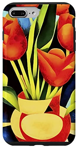 iPhone 7 Plus/8 Plus Red Tulips In A Red And Yellow Vase Case