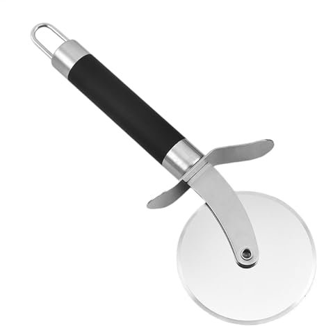 Pizzaschneider - Premium Pizzaroller Aus Edelstahl - Professioneller Und Handlicher Pizza Cutter - Mit Rutschfestem Griff, Premium Pizzaschneider - Pizzaroller Aus Edelstahl - Leicht Zu Schneiden Und