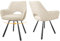 WAFTING Esszimmerstühle Drehbar,Armlehnstuhl mit Metallbeinen,geeignet als Stühle Esszimmer,Samt Stuhl,Küchenstühle,Wohnzimmerstuhl,Polsterstuhl mit Samtigem Gefühl,Stühle 2er Set,Beige