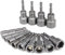 14er Set Magnete Sechskant Stecknuss, 6-19mm Steckschlüssel Magnetisch Sechskant Stecknuss Adapter, Anschrauben Schraubenschlüssel für Bohrer