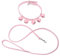 Mikikit Collar de Perro Cuerda Tirando de Mascotas Rosa Perros y Material Duradero y Práctico