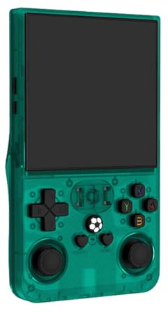 Console portable rétro 4, console de jeu 128 Go, système Linux (vert/transparent)