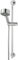Haceka Kosmos Chrome 1123618, Duschwandstange inklusive Brause-Set